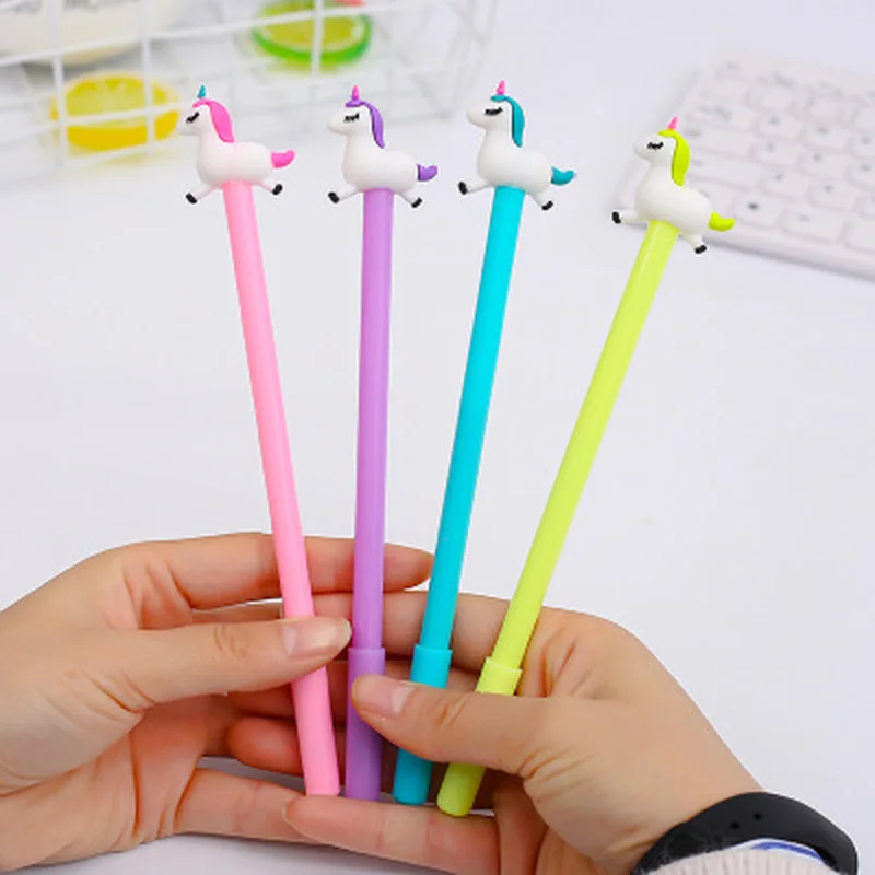 1 шт. гелевая ручка флеш накопитель в виде единорога Канцтовары Kawaii школьные