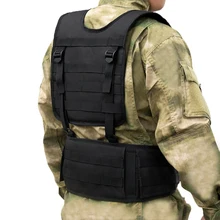 Военный тактический жилет ремень Костюм Molle пейнтбол CS Боевая защитная пластина Перевозчик для наружного охоты стрельба страйкбол жилет