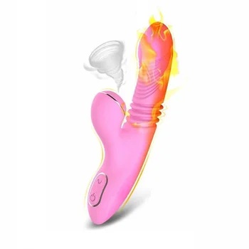 APHRODISIA Rechargeable Clit Sucking Thrusting G-spot Vibrator Dildo Sex-toys For Women 7 Modes Waterproof Dual Motor Vibrator 6
