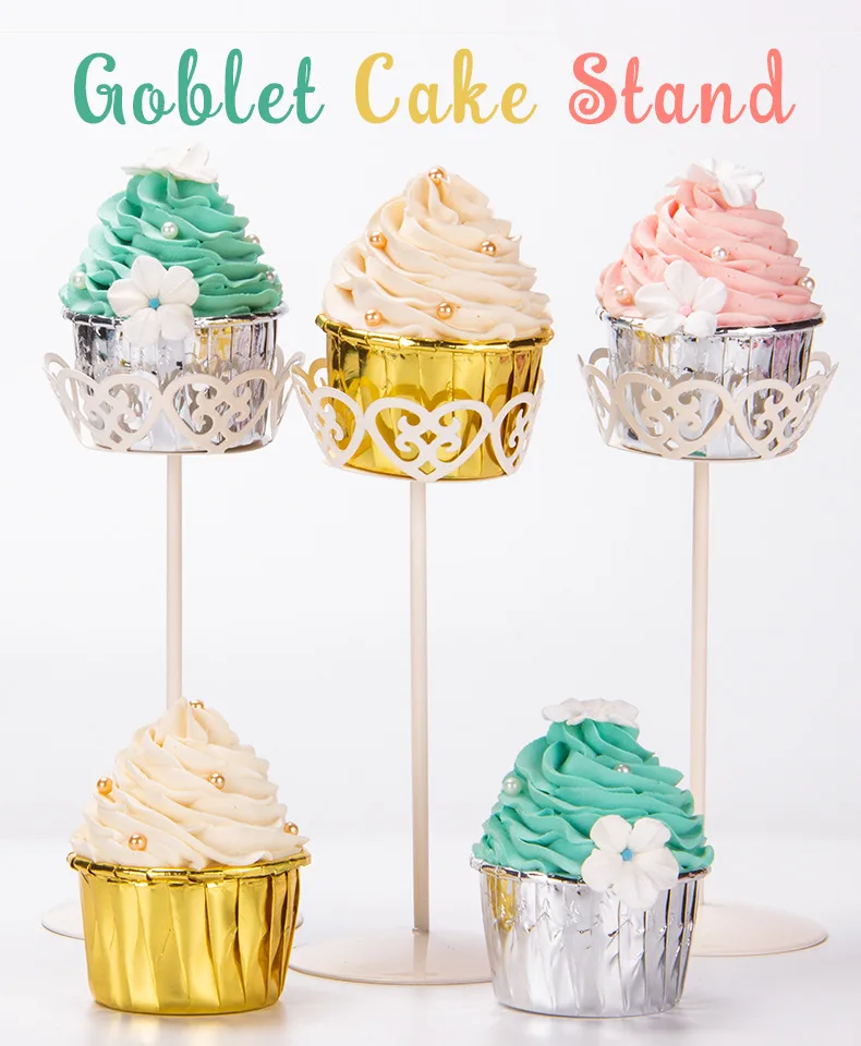1pc Single high-sputage cupcake display fruit snack Wedding/Birthday Party Dessert Table Cake Rack Cupcake cake decoration