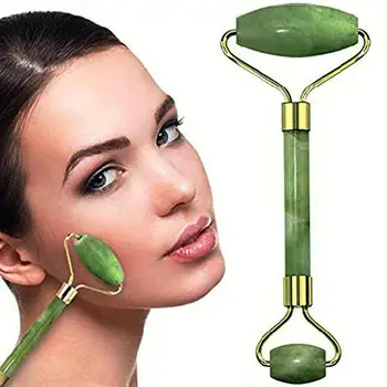 

Face Massage Roller Jade Beauty Tool Body Eye Neck Hand Massagers Green
