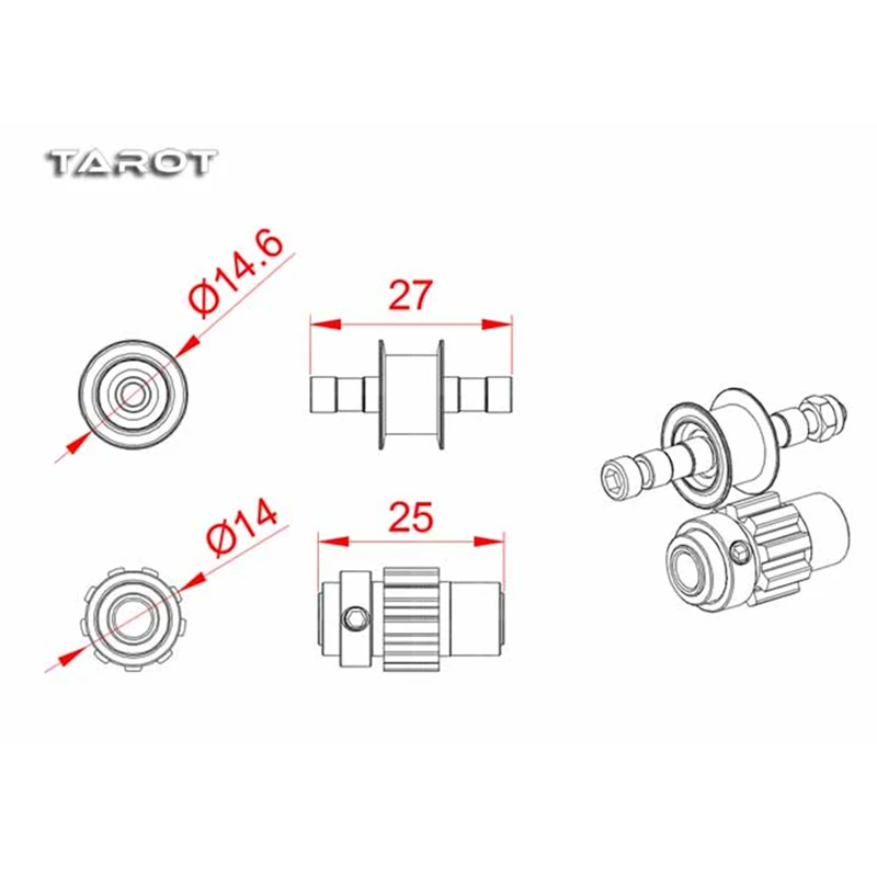 Tarot 550/600 ремень противоскользящее колесо Набор MK6073 Для Таро miao 550/600 RC вертолет