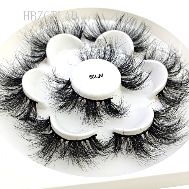 4Pair 3D Mink Eyelashes Fluffy Dramatic Eyelashes Makeup Wispy Mink Lashes Natural Long False Eyelashes Thick Fake Lashes