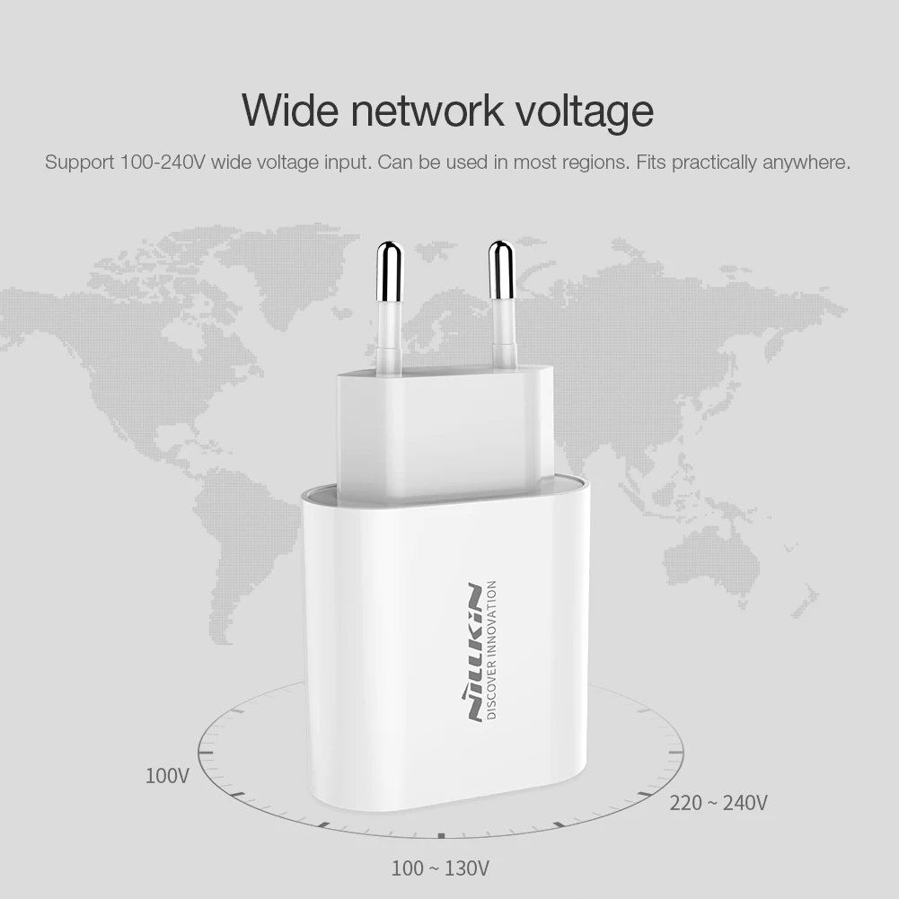 Nillkin Bijou 18 Вт PD адаптер питания, USB-C интерфейс удобная быстрая зарядка для Apple samsung