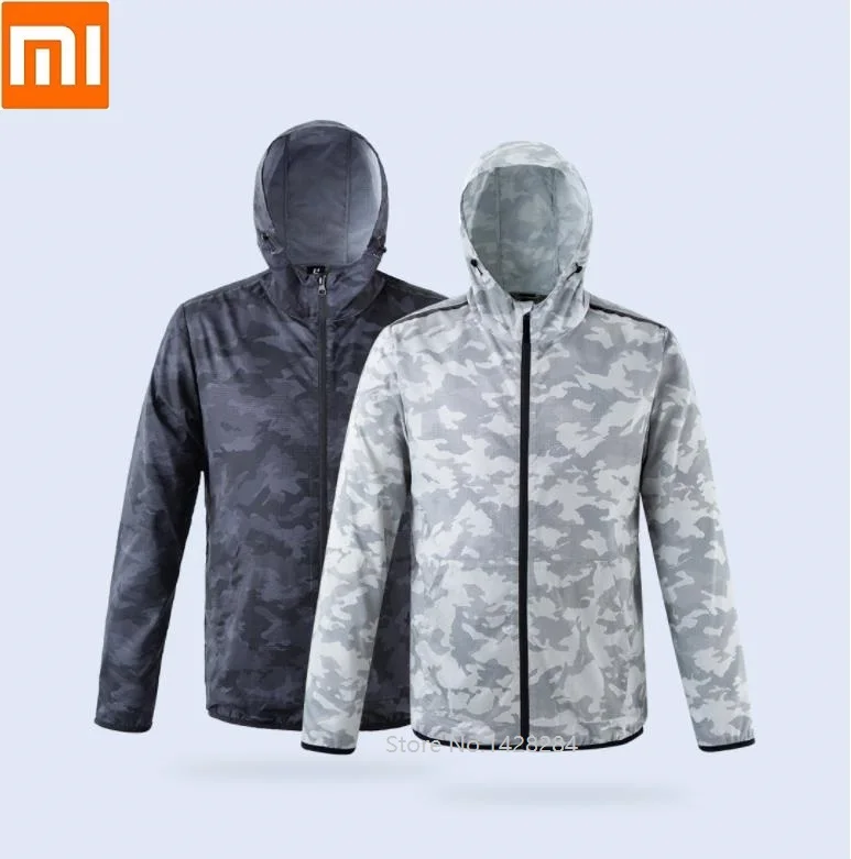  Xiaomi New ULEEMARK men trend Camouflage Quick drying jacket Reflective printing YKK zipper Casual 