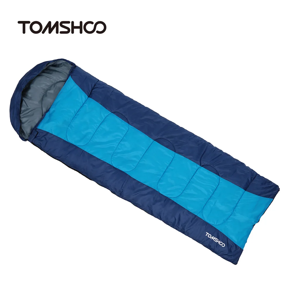 TOMSHOO (190 + 30) X75CM термальный взрослый открытый с капюшоном конверт спальный мешок