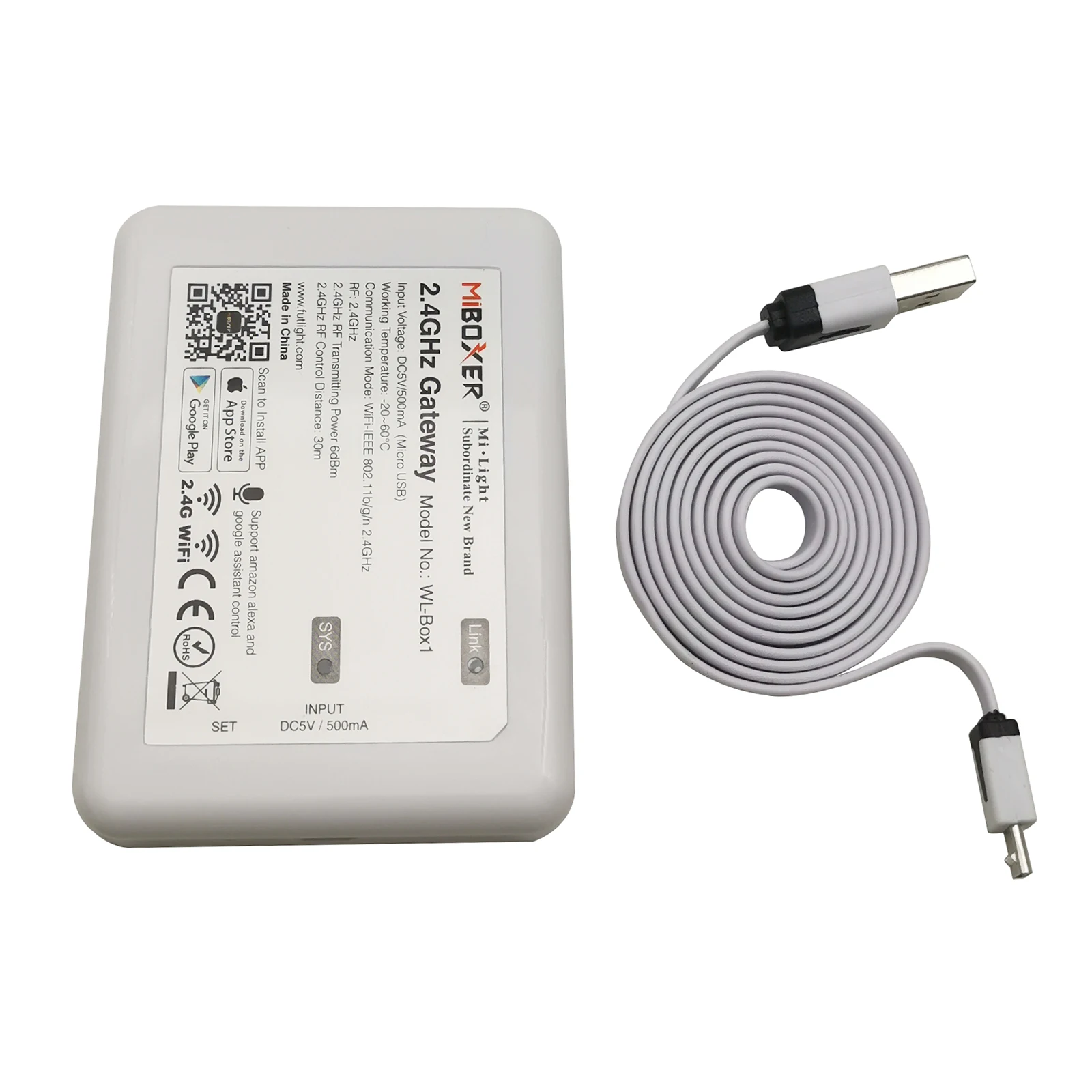Управление Mi.light Wifi iBox ler DC5V Совместимость с системой IOS/Andriod беспроводное