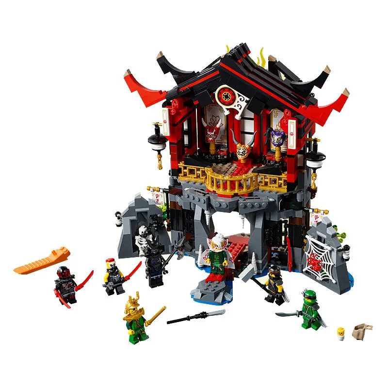 

Compatible with Ninjago 70643 Building Blocks 06078 857pcs Bricks Temple of Resurrection Include Figures Toys for Children