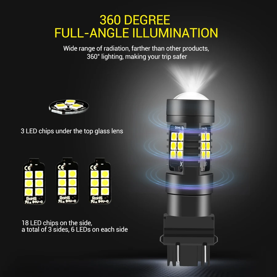 4 шт. W5W светодиодный автомобильный 3030 SMD p21w Автомобильный светодиодный светильник, сменная панель заднего хода, лампы белого цвета для Светодиодные Автомобильные фары