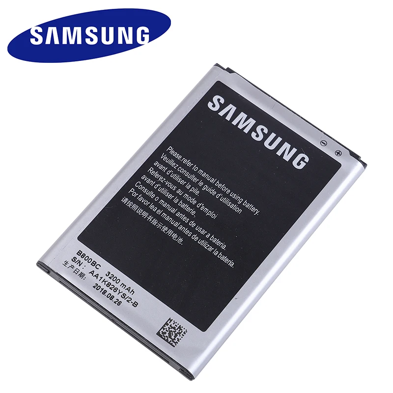 Оригинальный аккумулятор Samsung для Galaxy Note 3 N900 N9002 N9005 N9006 N9008 B800BE B800BC B800BU с NFC 3200