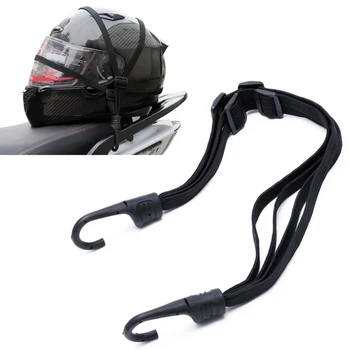 

2 Hooks Moto Retractable Helmet Luggage Elastic Rope Strap Motorcycle Helmet Rubber Net Rope Hooks Hanger For Motorcycle Helmet