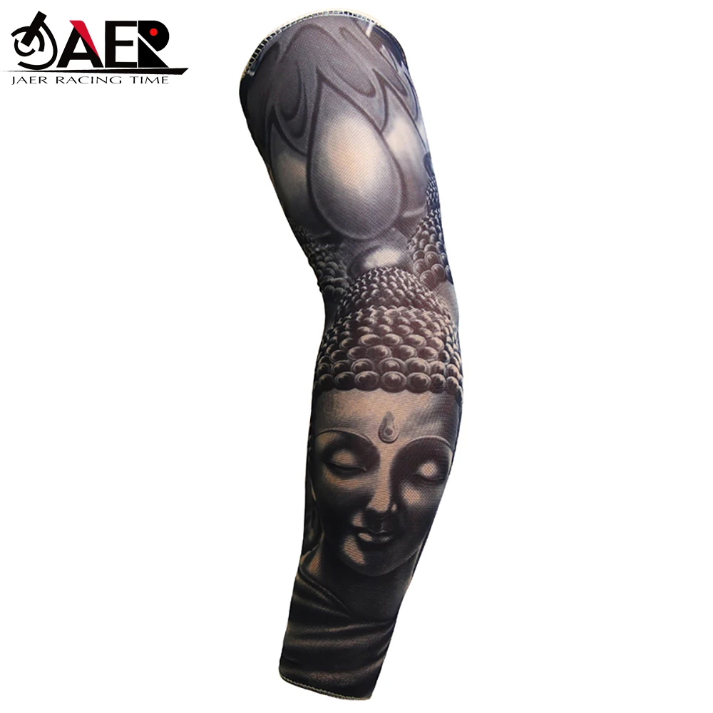 

JAER 1Pcs Motorcycle Arm Sleeves Men Women Summer Running Fishing Bicycle Cycling Arm Warmer Cool Max Protection Oversleeve