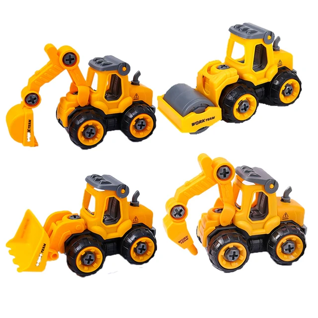 Excavator Simulation Cake Decoration Engineering Vehicle Cupcake Decor  Happy Birthday Party Kids Boys Bulldozer Toys Gifts Favor - AliExpress