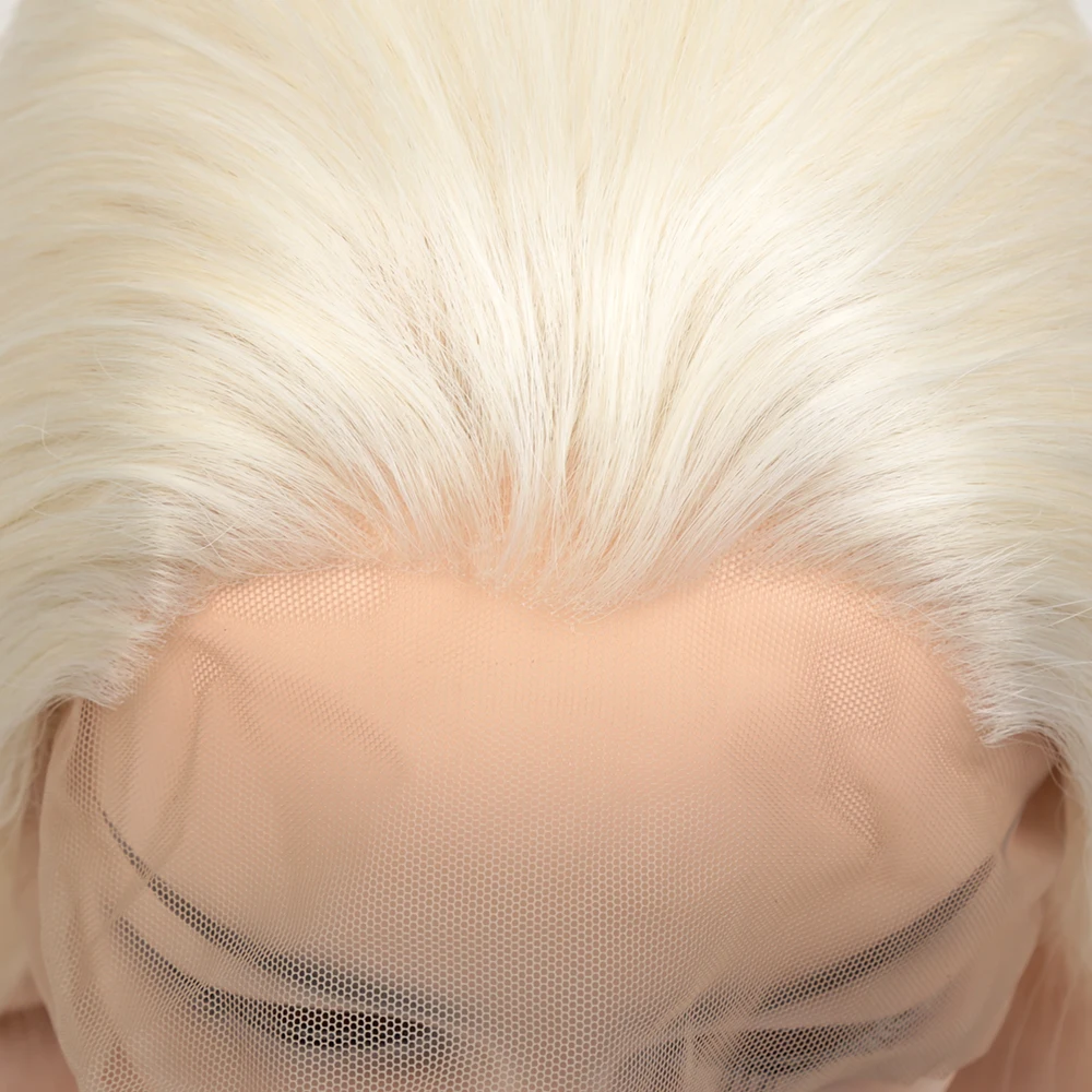 Длинные прямые волосы синтетический косплей парик без клея средняя часть кружева передние парики для черных или белых женщин с естественной линией волос