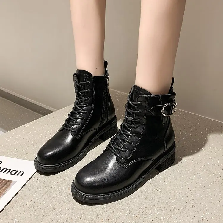 Women's Autumn Boots, Women's Short Boots, Fashionable and Comfortable Women's Boots, Increased Pure Color Boots women boots
