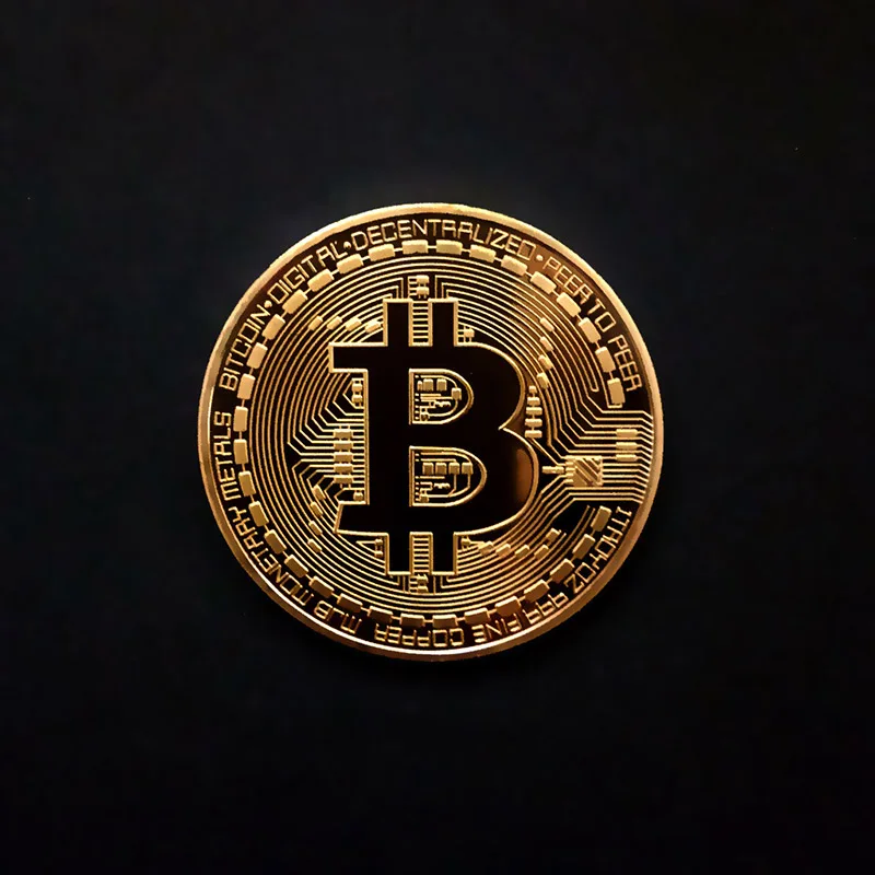 Antique Collection Metal 1PCS Plated Gold Physical Bitcon BTC Bitcoints Case Commemorative Souvenir Art Coins Collectible Gift-3