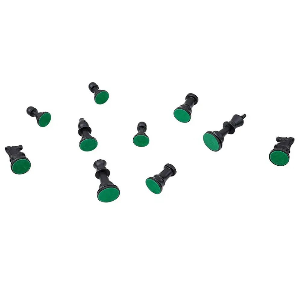 32Pcs/Set Black & White Plastic Medieval Chess Pieces Game Chessmen 65/75/95mm