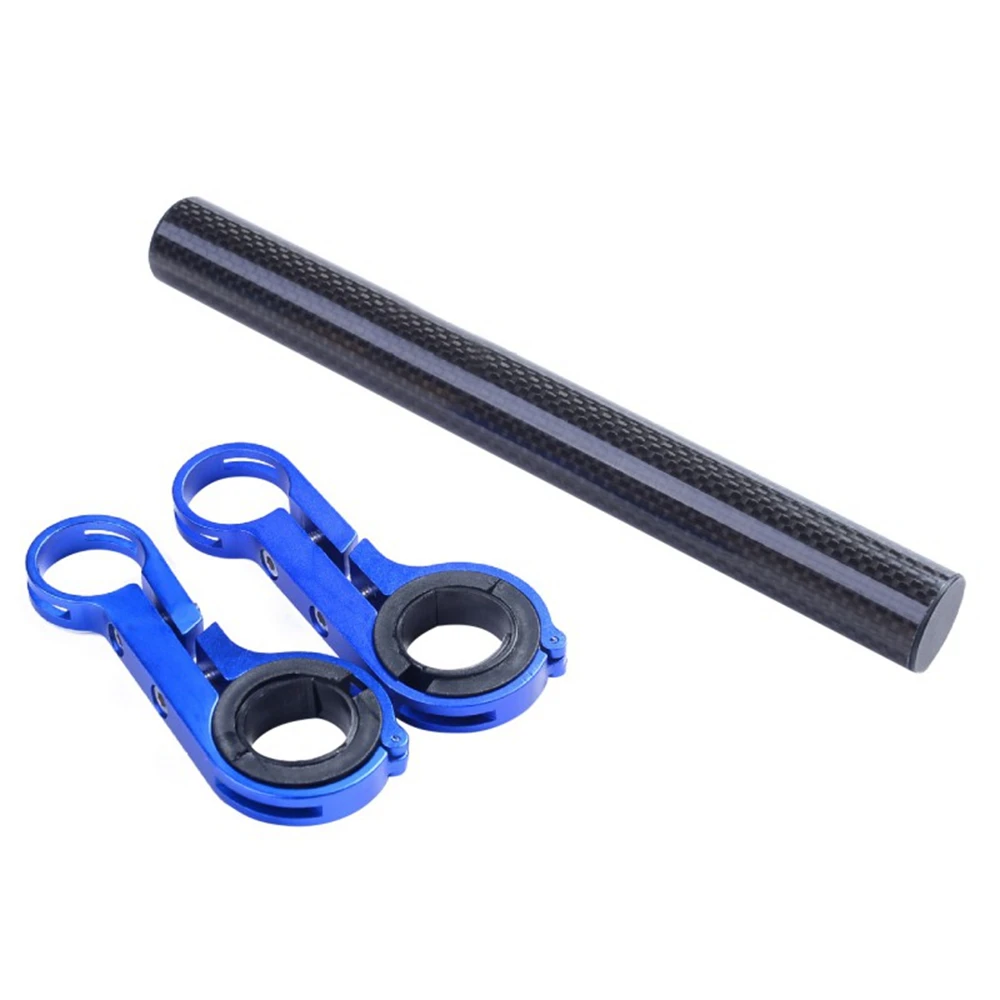 Doppel Mountainbike Lenker Extender Bike Bracket Extension MTB Expander Fahrradtacho Bike Light Taschenlampe Lampe Halter 20 cm