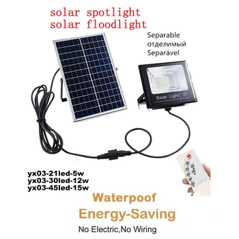 

Solar Rechargeable LED Garden Light Lawn lamp LED Outdoor Waterproof Fence Yard Pathway Night Lighting remote timer split mount