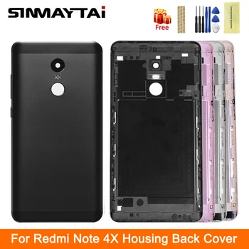 

Original Back Housing Case For Xiaomi Redmi Note 4X Battery Cover With Volume Buttons Mobile Phone Parts For Redmi Note 4X Cover