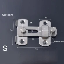 Набор дверных болтов из нержавеющей стали с винтом размера S/L для выбора использования для дверей и окон