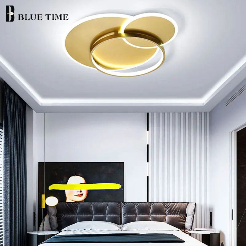 Plafonnier современный светодиодный потолочный светильник золотой черный белый корпус СВЕТОДИОДНАЯ Люстра Потолочный светильник для дома гостиной спальни кухни Luminiare