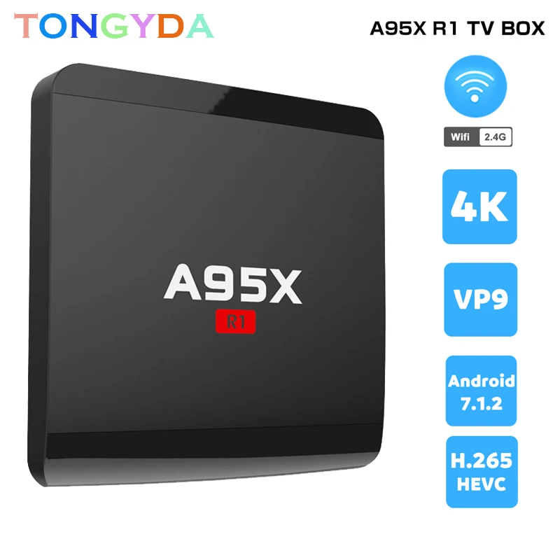 

Android 7.1 Smart TV Box A95X R1 Amlogic S905W Quad-core 1GB/8GB 2GB/16GB 4Kx2K HD 2.4G Wifi Media Player Nexbox Set Top Box