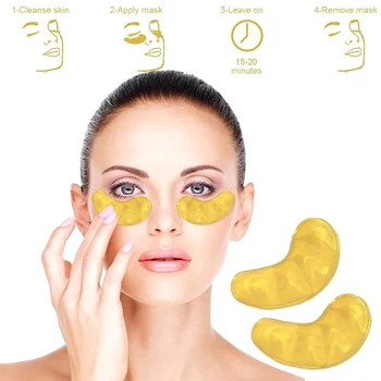 

Gold Collagen Eye Patch Eye Skin Care Essential Liquid Hydrating Smooth Fine Line Remove Dark Circle Anti-aging Gel Eye Mask