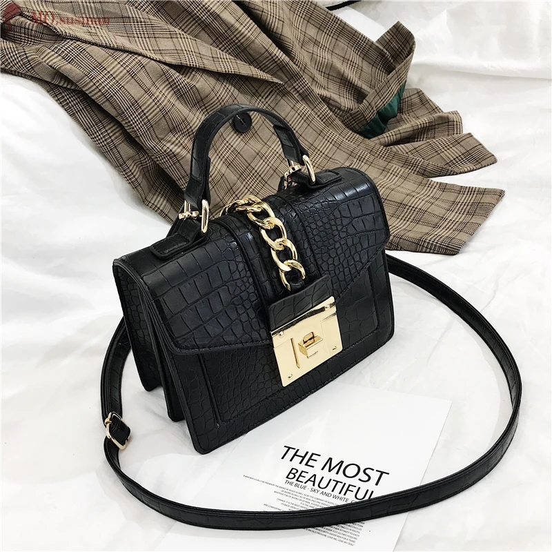 Women Bag Female Leather Handbags Small Messenger Bag Chain Flip Tote Crossbody Bags for Women Vintage Shoulder Bag Bolsos