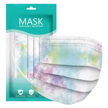 

Cartoon Printing Safety Disposable Face Mask 3Ply Ear Loop maschere 20PC Personal Dustproof Protective Breathable Facial Mask