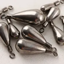 

New Tungsten Weight Long Casting Fall Line Sinkers Hook Connector Tear Drop Shot Weights Quick Release Casting Fishing Accessory