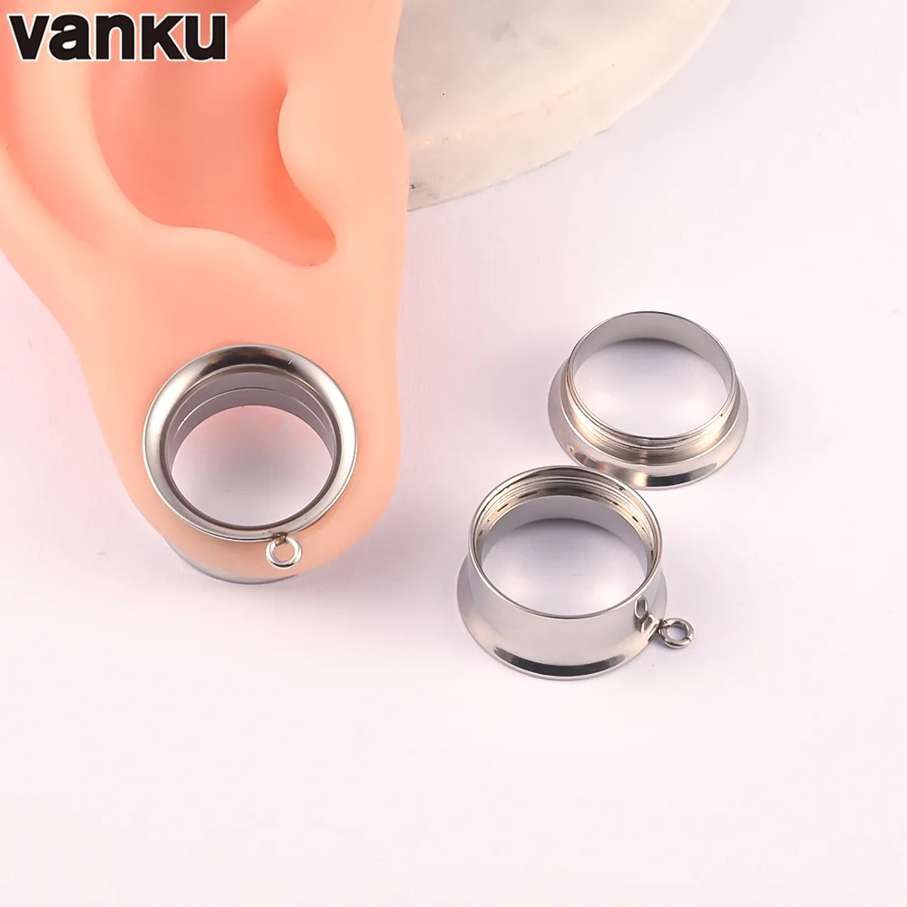 Body Jewelry Body Piercing Jewelry Ear Piercing Jewelry Metal Jewelry Piercing Jewelry Body Piercing Earrings 10pcs Stainless Steel DIY Dangle Ear Plugs