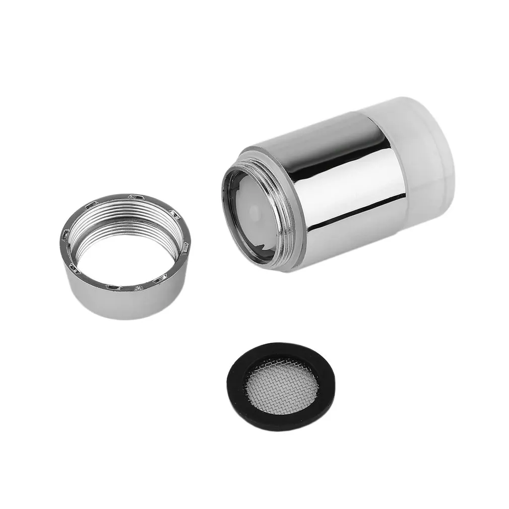 

Fashion Water Glow Shower 3 Color Changing LED Tap Faucet Light Temperature Sensor Universal Adapter Kitchen Accessory
