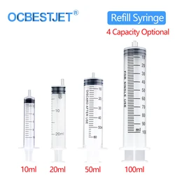 Seringue en plastique pour Analyze hydroponique, cubes de mesure des nutriments, cartouche d'encre d'injection pour animaux domestiques, mangeoires pour chats (capacité 4) 