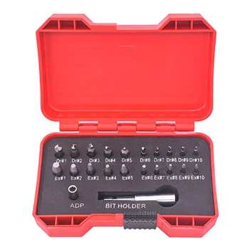 

22 pcs Damage Screw Bolt Remover Set with Extension Bit Holder and Socket Adapter