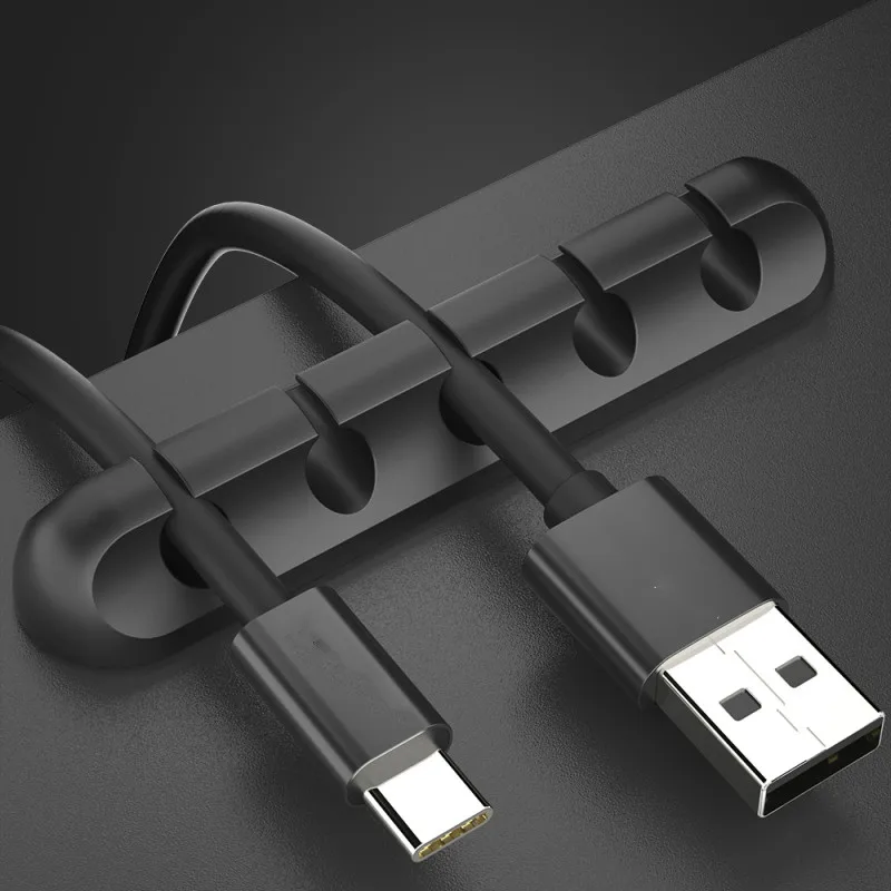 USB кабель Органайзер протектор офисный кабель управление держатель зажим для намотки для наушников Наушники в форме мыши провода клавиатуры шнур
