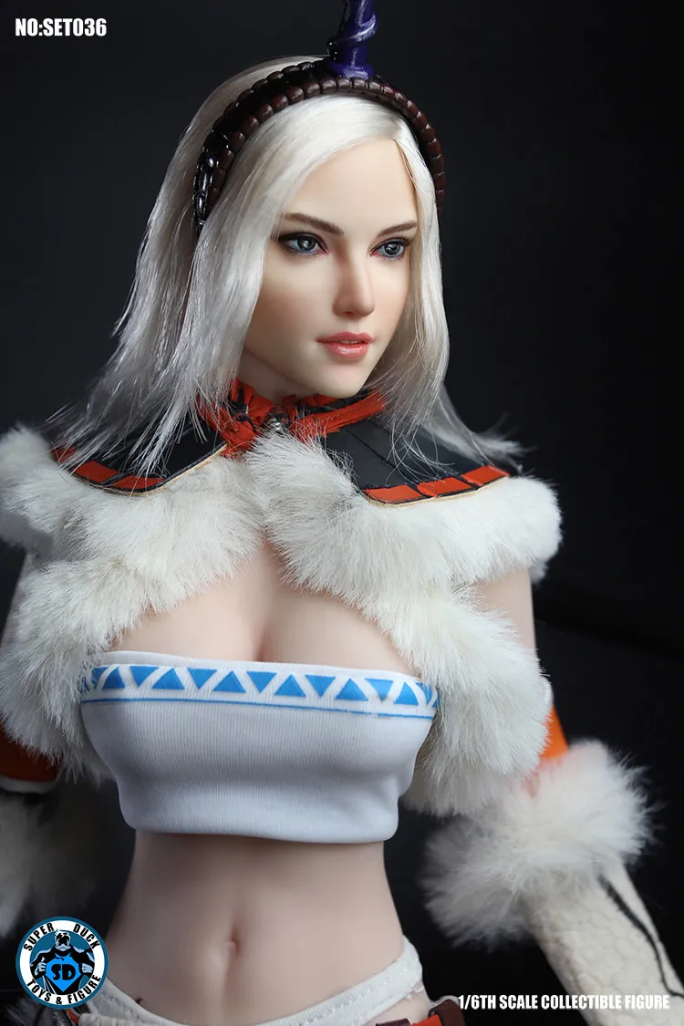 1:6 масштаб Женская фигурка кукла Охотница с бесшовным телом 1" фигурка Кукла коллекционная пластиковая модель игрушки без коробки