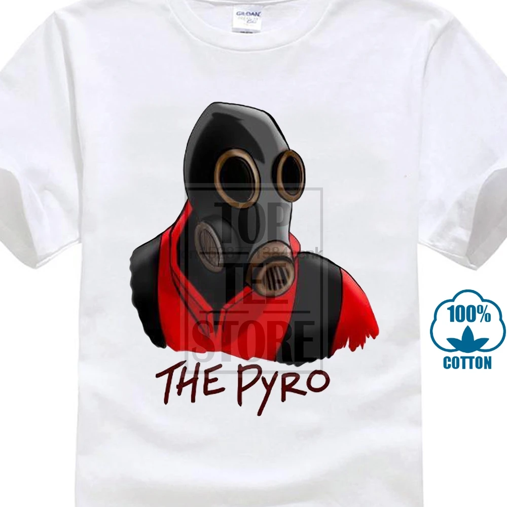 Новинка Мужская футболка с круглым вырезом и 3D-принтом Pyro pyromiac Guy Cool Dude Team Fortress |