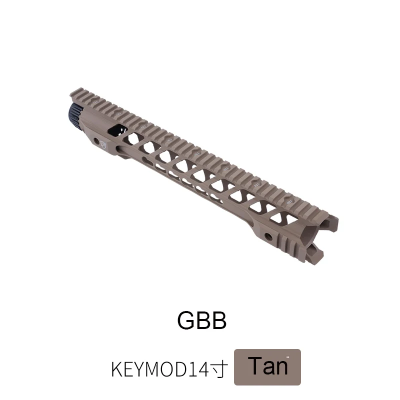 1" 14" бесплатный поплавок Keymod M-lok страйкбол гель бластер Handguard Пикатинни для охоты тактический прицел крепление - Цвет: 14 in keymod Tan GBB