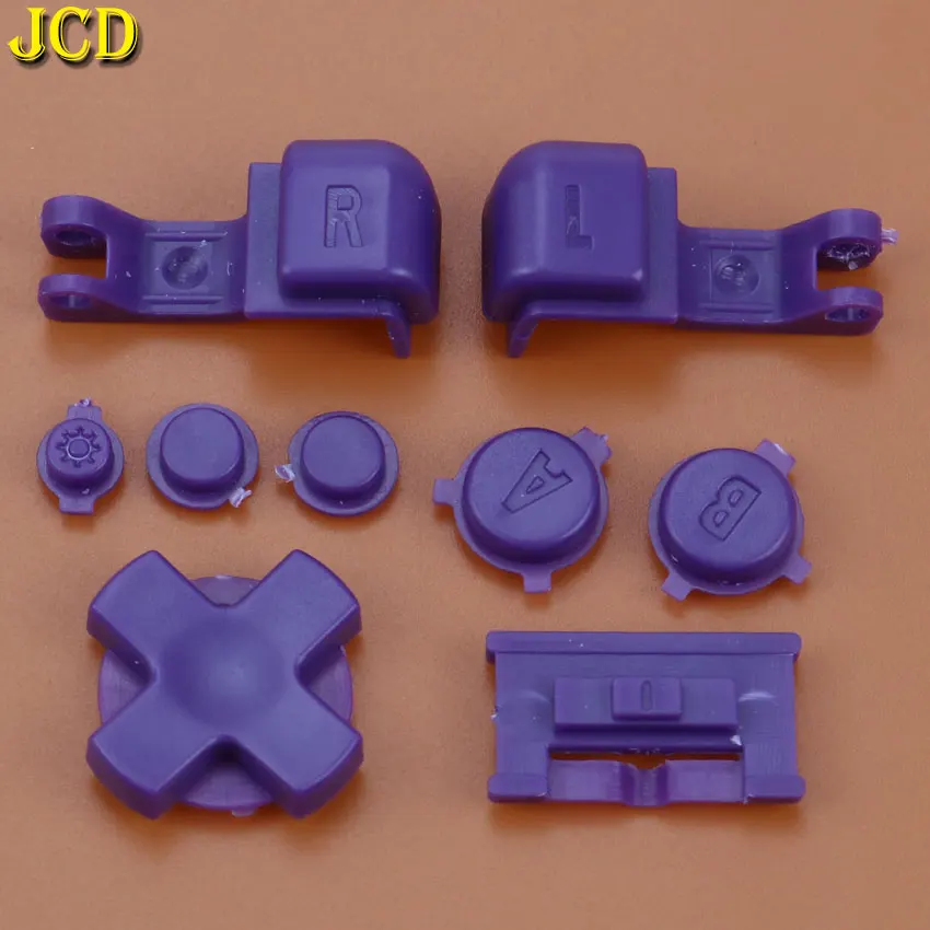 JCD 1 комплект Многоцветный Пластиковый полный комплект кнопок для Gameboy Advance SP кнопка включения питания для GBA SP R L A B D-Pad кнопок - Цвет: J