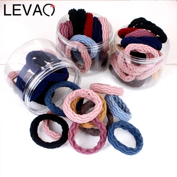 

Levao 20 PCS/Set Elastic Hair Band Cotton Seamless Rubber Bands Hair Accessories for Women Ties Gum Scrunchies Ponytail Holder