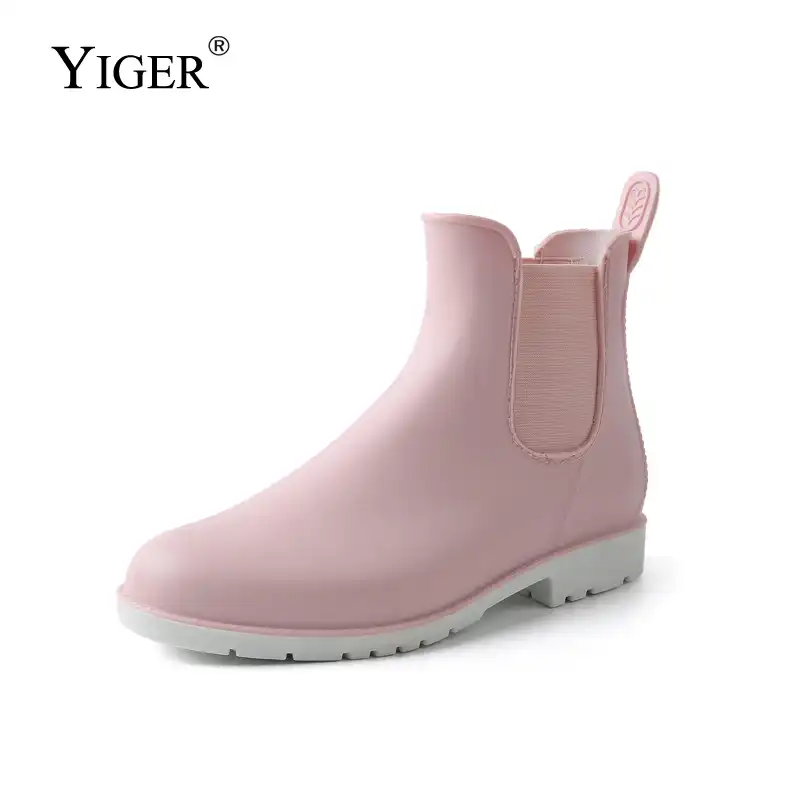 ladies rubber ankle boots