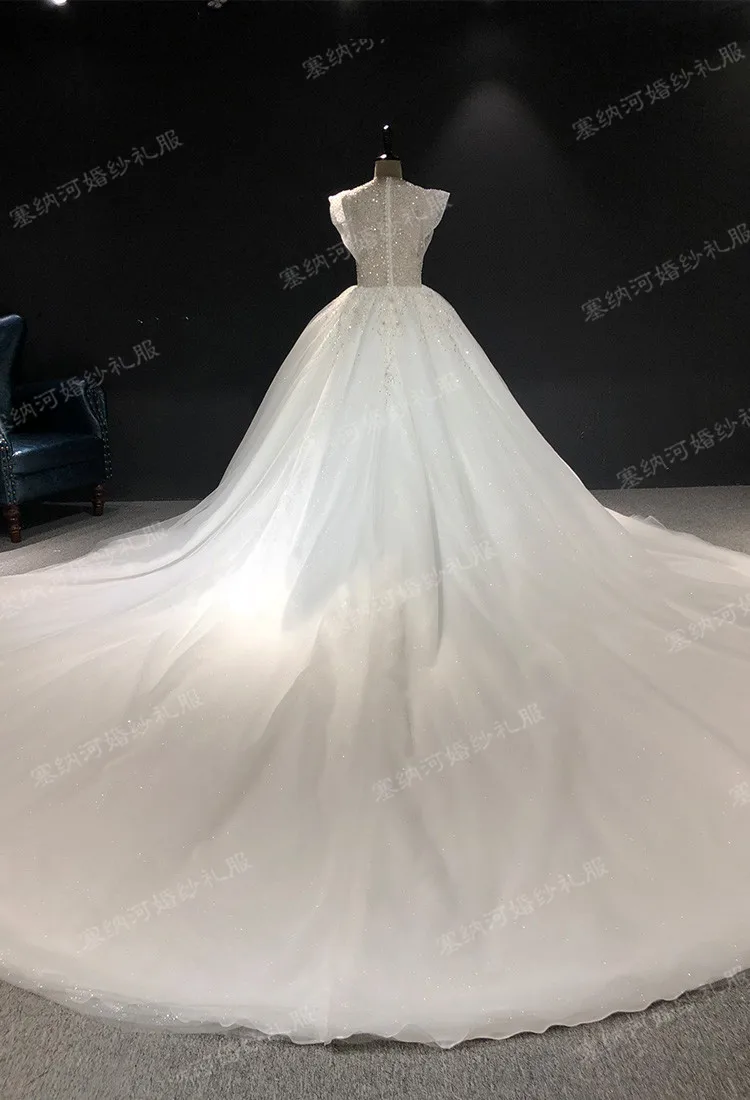 Длинное бальное платье с v-образным вырезом, Новое поступление, свадебное платье