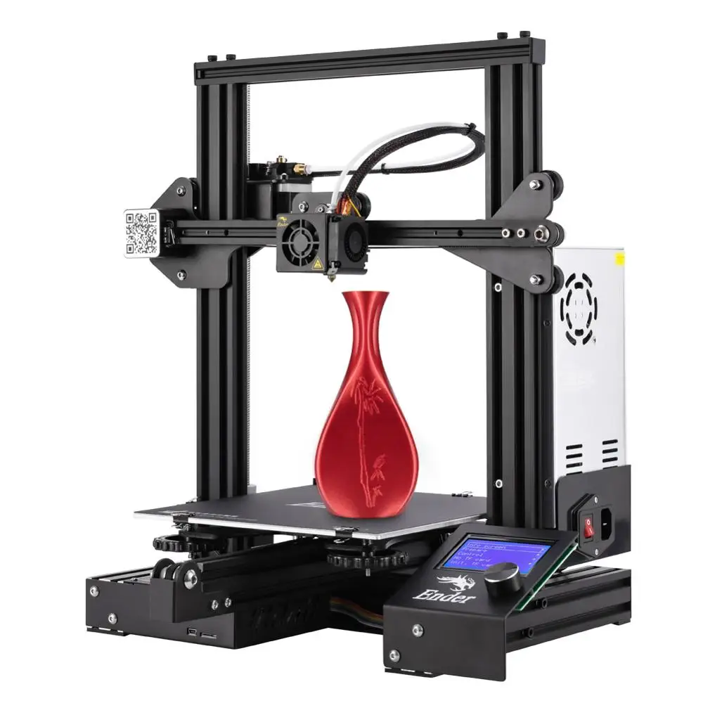 2019 Ender-3X 3D принтер DIY Kit Большой размер I3 мини принтер 3D печать Мощность. Магнитная пластина Creality 3D Ender 3X