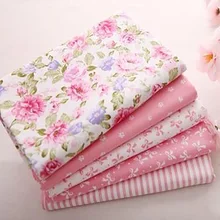 Booksew Tissu Africain Fabric 5 PCS 40cmx50cm Pink Quilting 100 Cotton Fabric Flowers Telas Patchwork Algodon