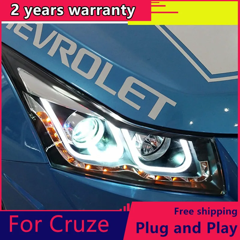 Автомобильный Стайлинг KOWELL для Chevrolet Cruze фары 2009-2014 СВЕТОДИОДНЫЙ DRL Q5 Bi ксеноновые