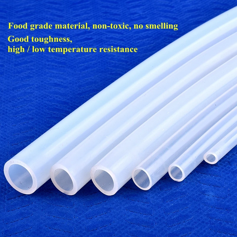 Silicone Tube Plastic Tube 1M ID1~5mm Clear Transparent Food Grade Silicone Hose For Aquarium Tank Air Pump Garden Irrigation