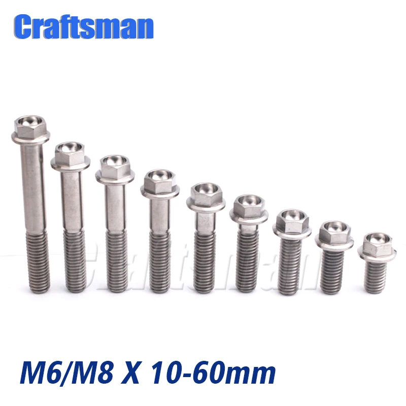Titanium Hex Head Bolt Titanium Bolts 8x15 Titanium Bolt M8x15