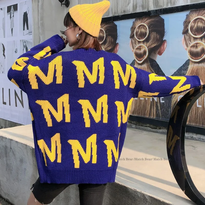 QING MO Character Sweater With Sequin 2020 Autumn
