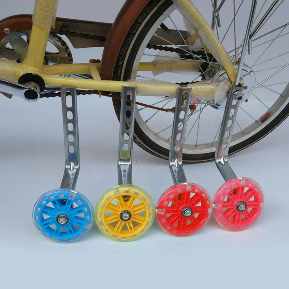 Excellent 12 Inch-20 Inch Bicycle Wheels Balance Auxiliary Training Learning With Light Safety Support Children Cycling Sports Silent 8